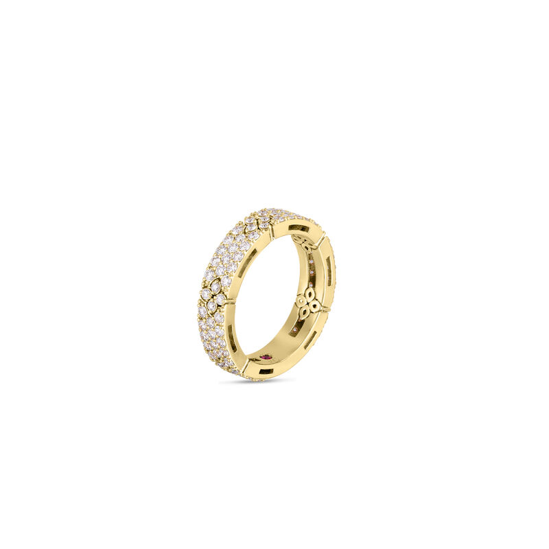 Roberto Coin 18K Yellow Gold Love In Verona Pav&eacute; Diamond Ring image number 0