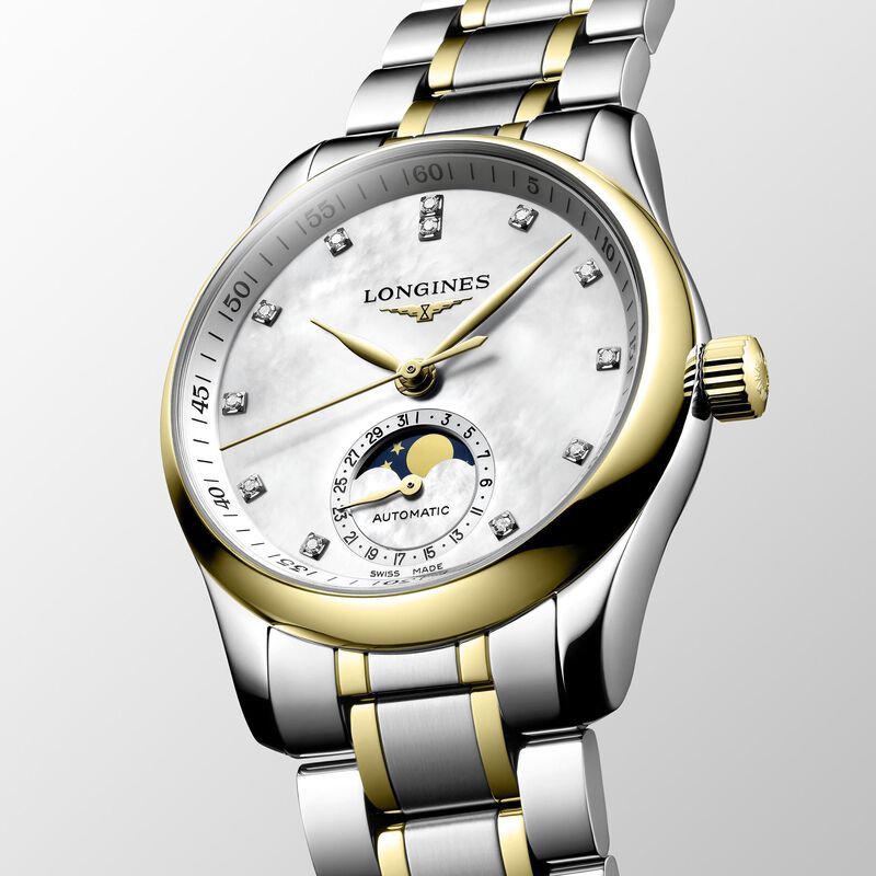 Longines Master Collection Moonphase White Dial Watch, 34mm image number 1