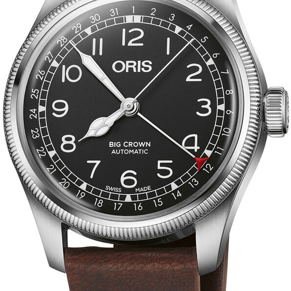 Oris Big Crown Pointer Date Waldenburgerbahn Limited Edition Watch Black Dial, 40mm
