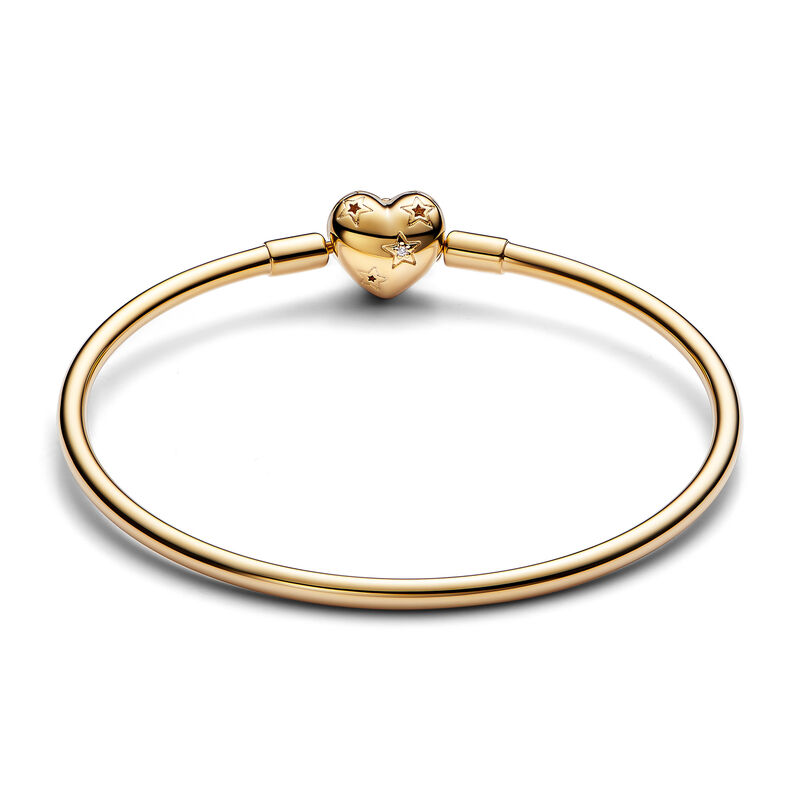 Pandora Celestial Heart Clasp Bangle image number 1