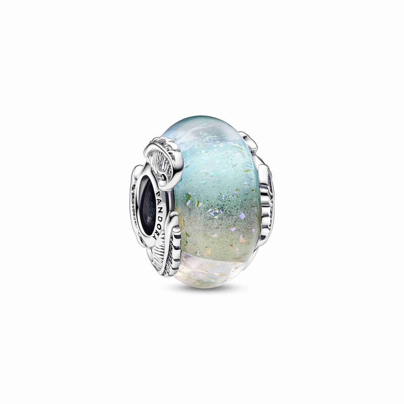 Pandora Multicolour Murano Glass & Curved Feather Charm image number 0