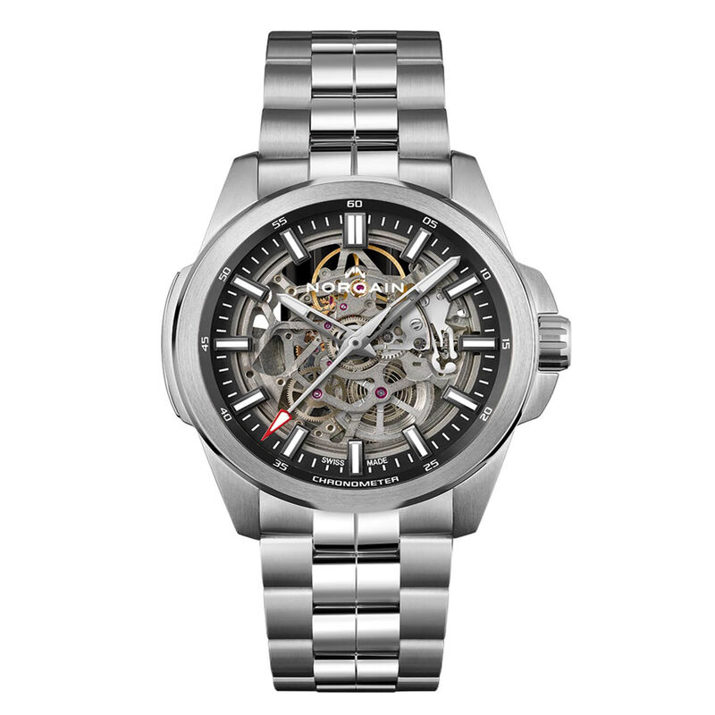 Norqain Special Edition Skeleton Watch Steel Bracelet, 42mm image number 0