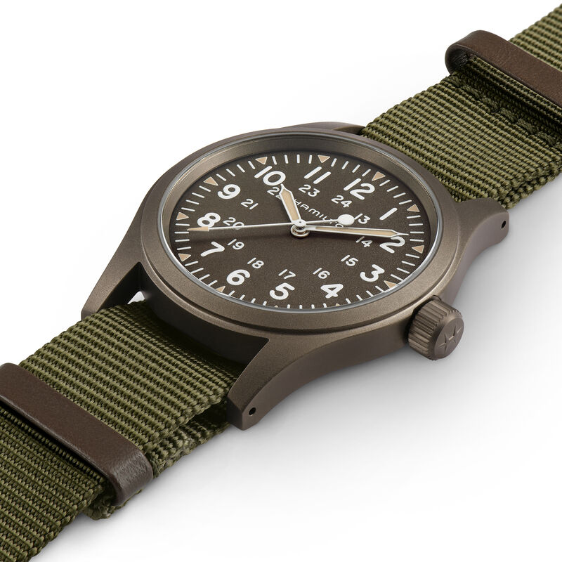 Hamilton Khaki Field Mechanical Green Dial Watch, 38mm image number 1