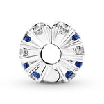 Pandora Clear & Blue Sparkling Crystal & CZ Clip Charm