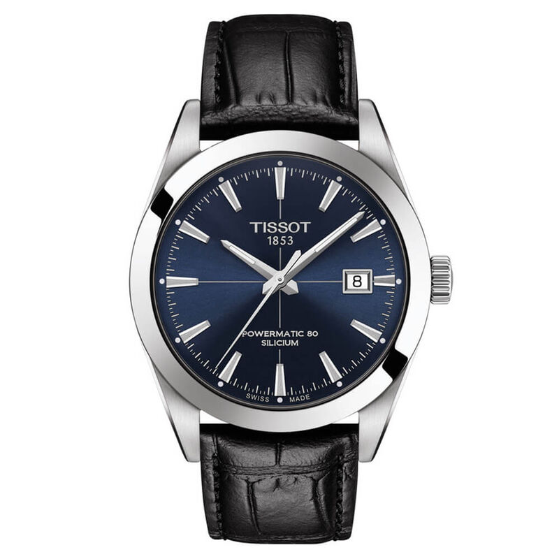 Tissot Gentleman Powermatic 80 Silicium Blue Dial Watch, 40mm image number 1