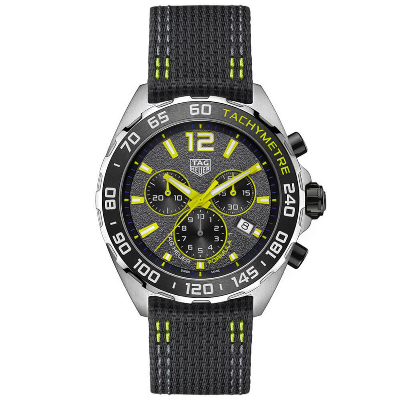 TAG Heuer Formula 1 Quartz Gray Nylon Chronograph Watch, 43mm image number 0