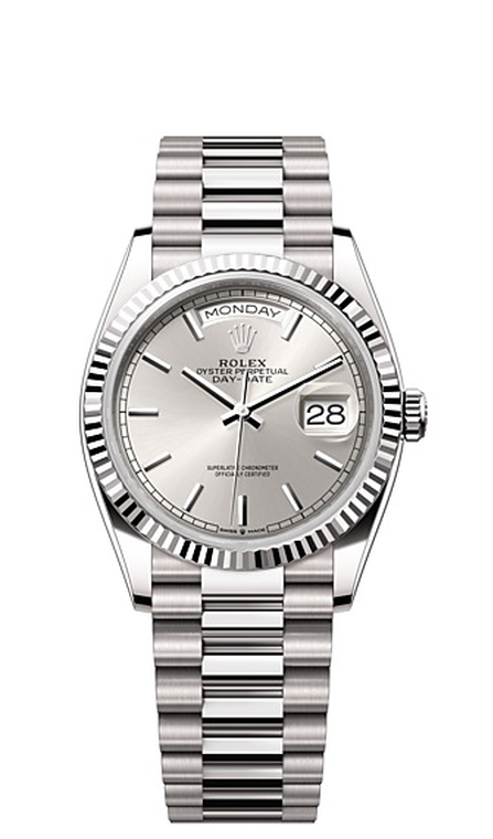 Rolex Day-Date 36 Day-Date Oyster, 36 mm, white gold - M128239-0005 at Ben Bridge