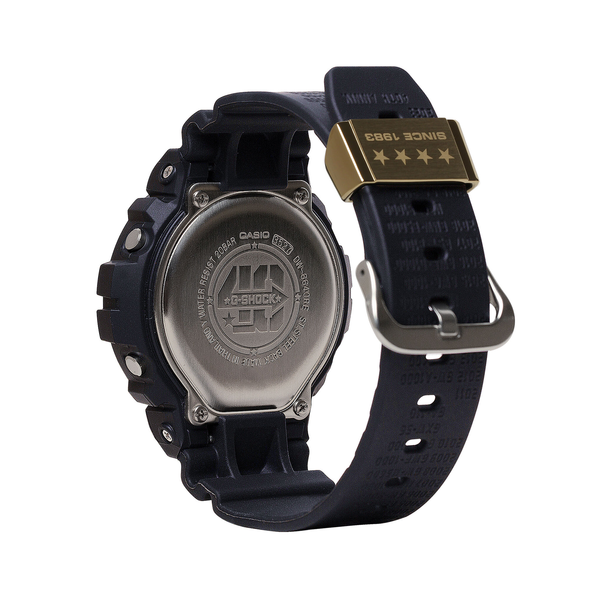 G-Shock Digital 40th Anniversary Black Dial Watch, 50mm