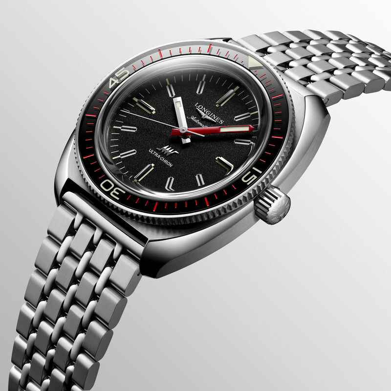 Longines Ultra‑Chron Black Dial Watch, 43mm image number 1