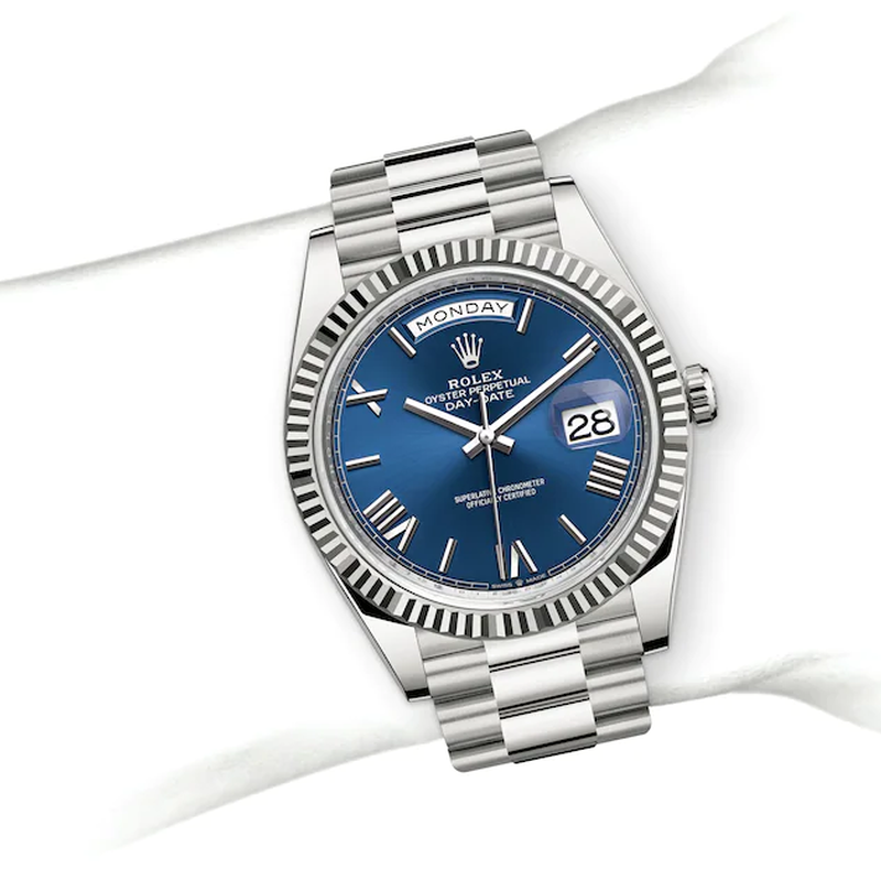 Rolex Day-Date 40 Day-Date Oyster, 40 mm, white gold - M228239-0007 at Ben Bridge