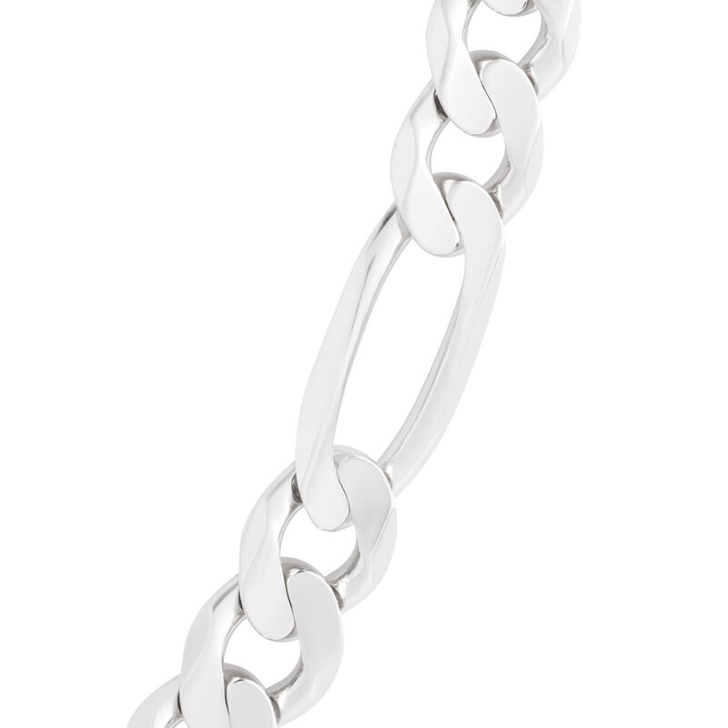 Figaro Chain Necklace, Silver, 24" image number 1