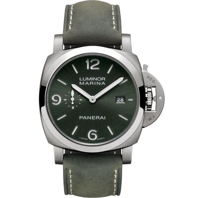 Panerai Luminor Marina Green Dial Watch, 44mm