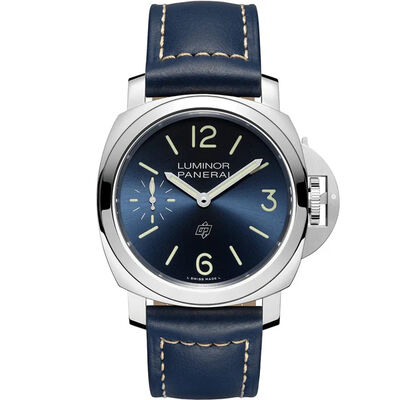 Panerai Luminor Logo Blue Dial Watch, 44mm