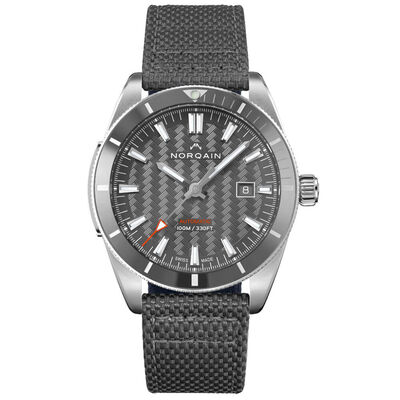 Norqain Adventure Sport Gray Ceramic Bezel Nordura Watch, 42mm