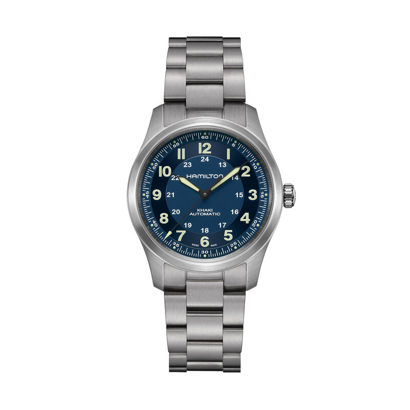 Hamilton Khaki Field Titanium Auto Blue Dial Watch, 38mm image number 0