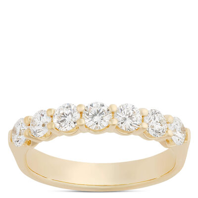 Ben Bridge Signature 7 Stone Diamond Anniversary Band, Yellow Gold