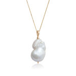 Baroque Freshwater Cultured Pearl Necklace 14K, 24"