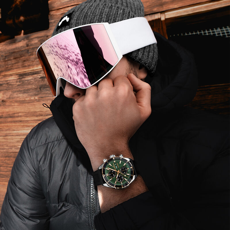 NORQAIN Adventure Sport Chrono Green Dial Watch, 41mm image number 2