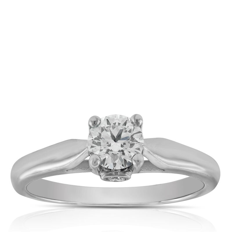 Ideal Cut Ikuma Canadian Diamond Solitaire Ring 14K, 1/2 ct. image number 1