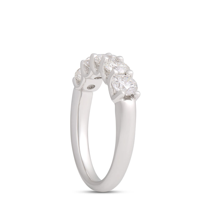 Five Round Diamond Band, 14K White Gold image number 1