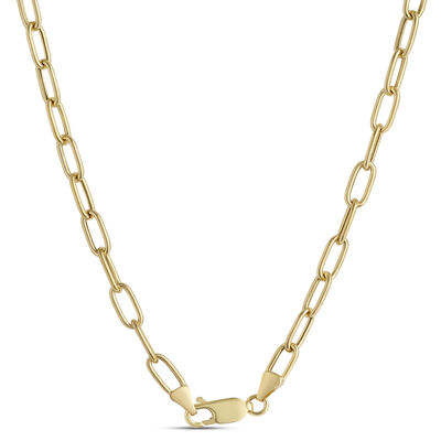 Toscano 20-Inch Oval Link Necklace, 14K Yellow Gold