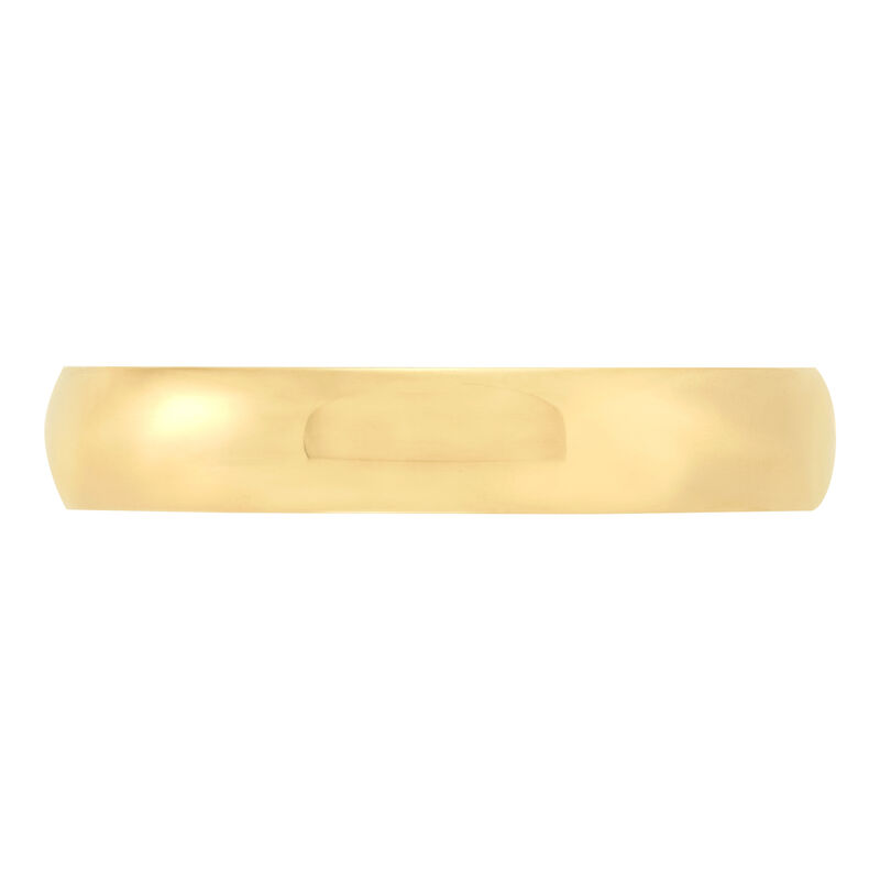 Yellow Gold Polished Rounded 4mm Band 18K image number 2