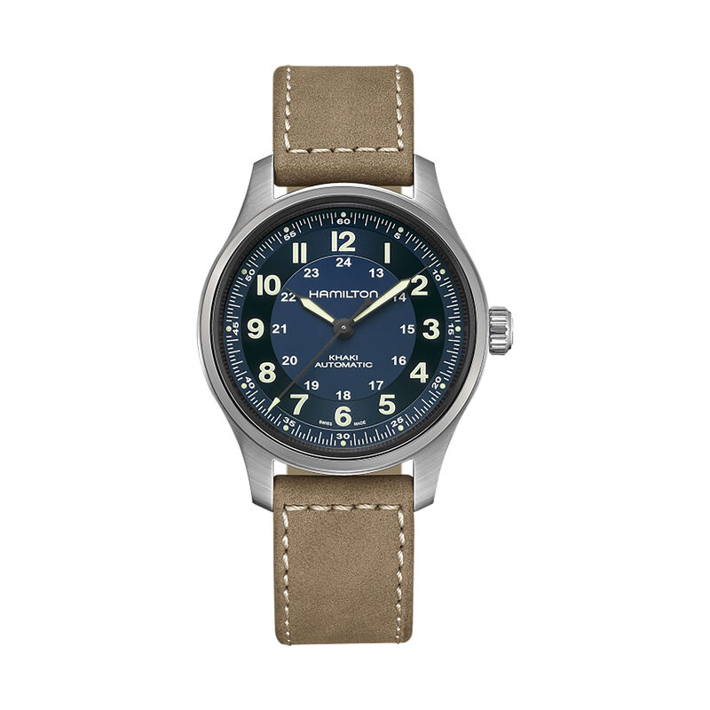 Hamilton Khaki Field Titanium Auto Blue Dial Watch, 42mm image number 0