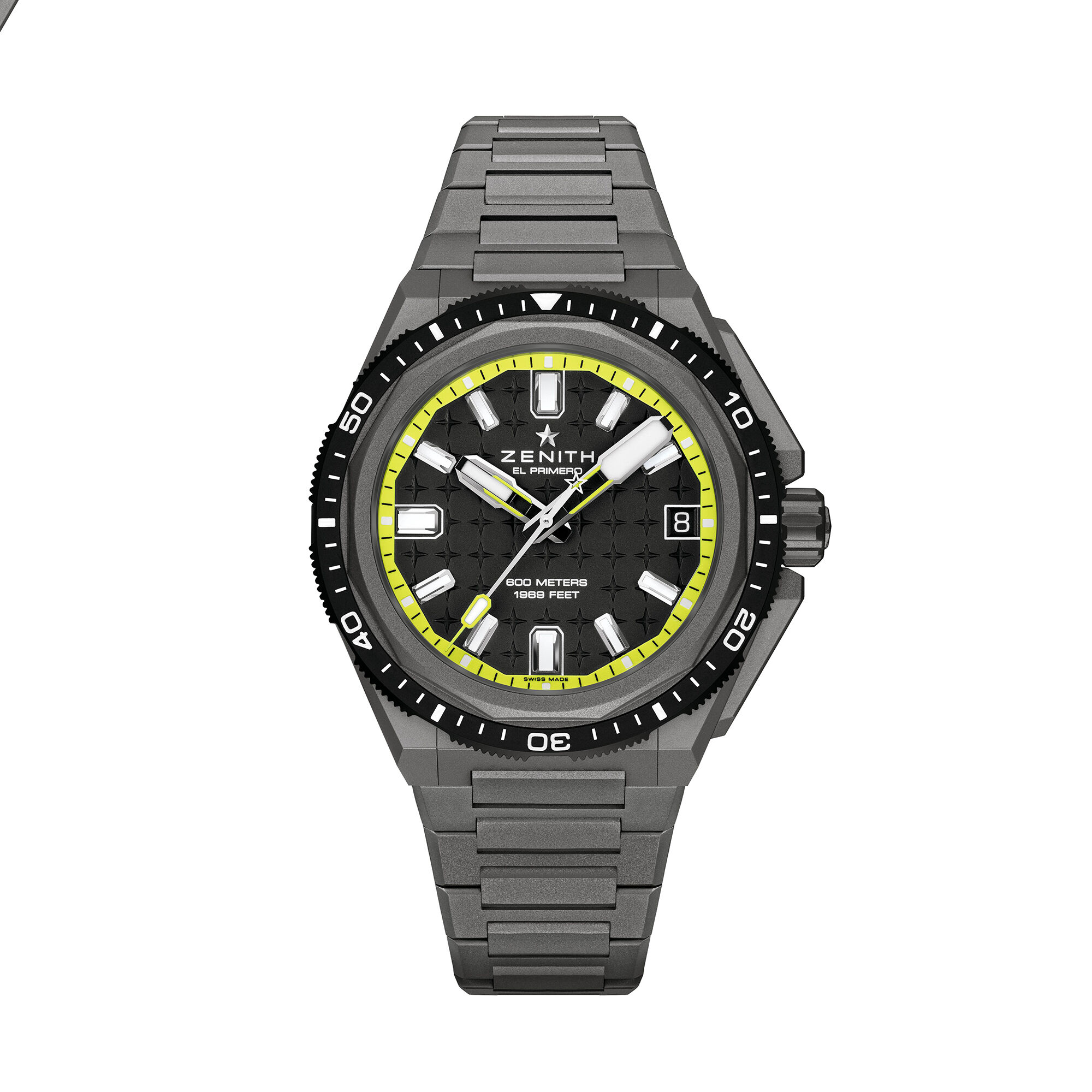 Zenith Defy Extreme Diver Black & Yellow Dial Watch, 42.5mm