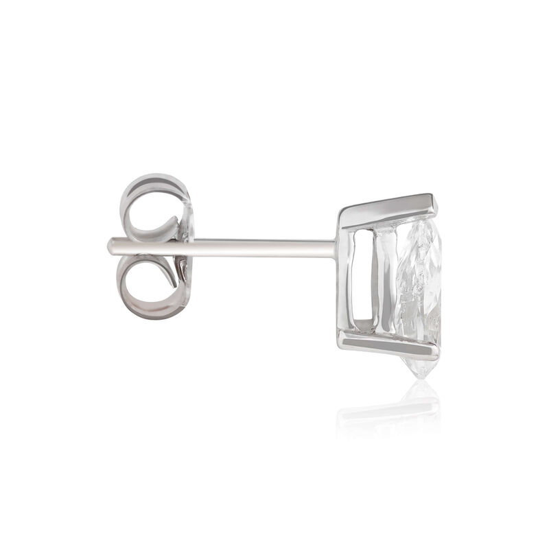 Pear Diamond Solitaire Stud Earrings 14K, 1 ctw. image number 1