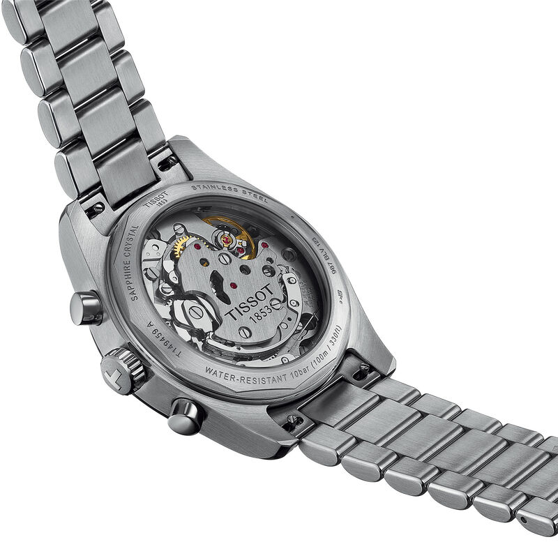 TISSOT PR516 Mechanical Chronograph Black Dial Watch, 41mm image number 4