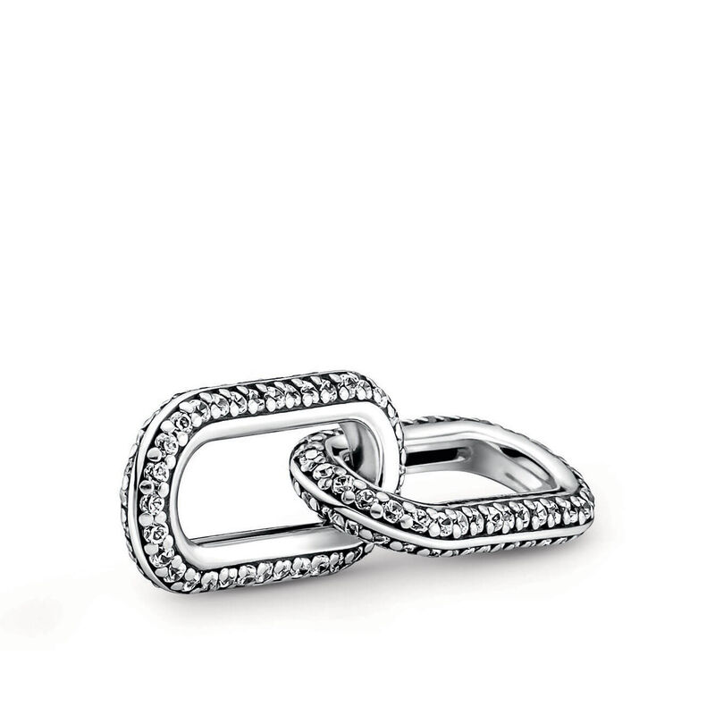 Pandora ME Styling Clear Pavé CZ Double Link image number 1