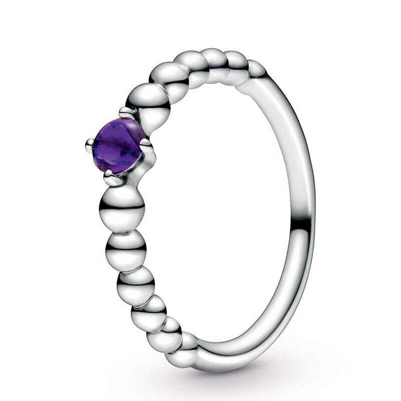 Pandora Purely Pandora Purple Topaz Beaded Ring image number 0