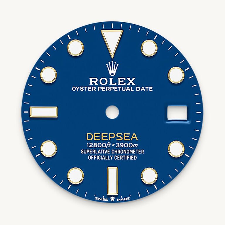 rolex deepsea in 18 ct yellow gold, m136668lb-0001 - blue dial - ben bridge