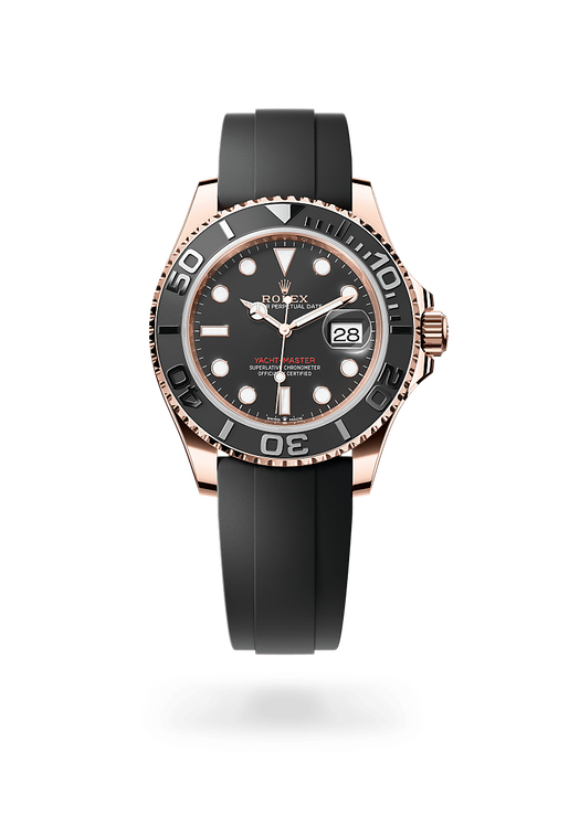 rolex yacht-master in 18 ct everose gold, m126655-0002 - ben bridge
