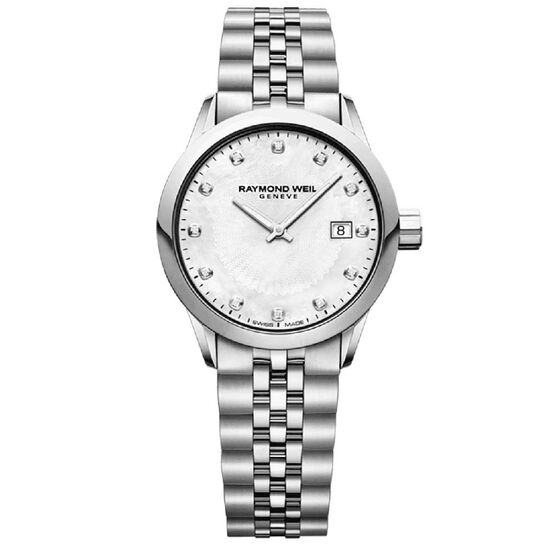 Raymond Weil Freelancer Ladies Diamond Dial Quartz Watch, 29mm