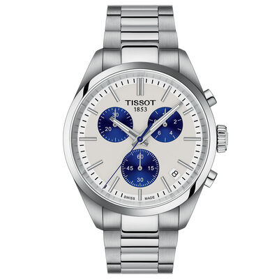 TISSOT PR 100 White Dial Watch, 40mm
