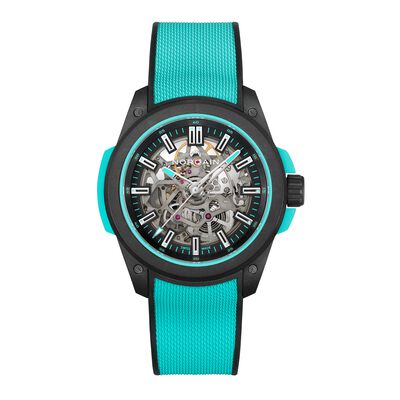 NORQAIN Wild ONE Skeleton Black Dial Watch, 42mm