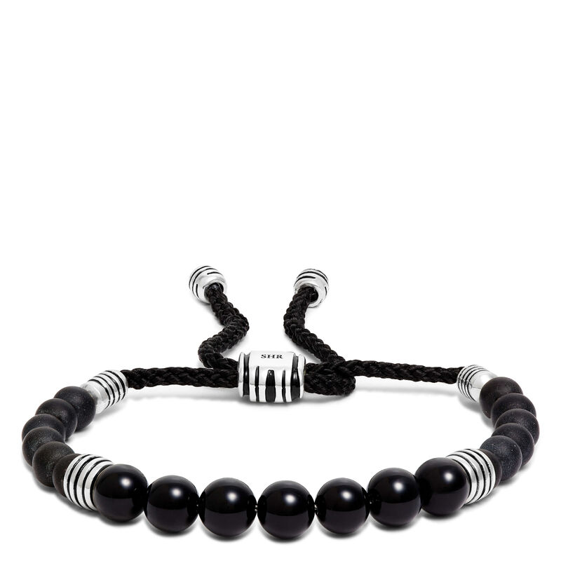 Onyx Bolo Bracelet in Sterling Silver image number 0