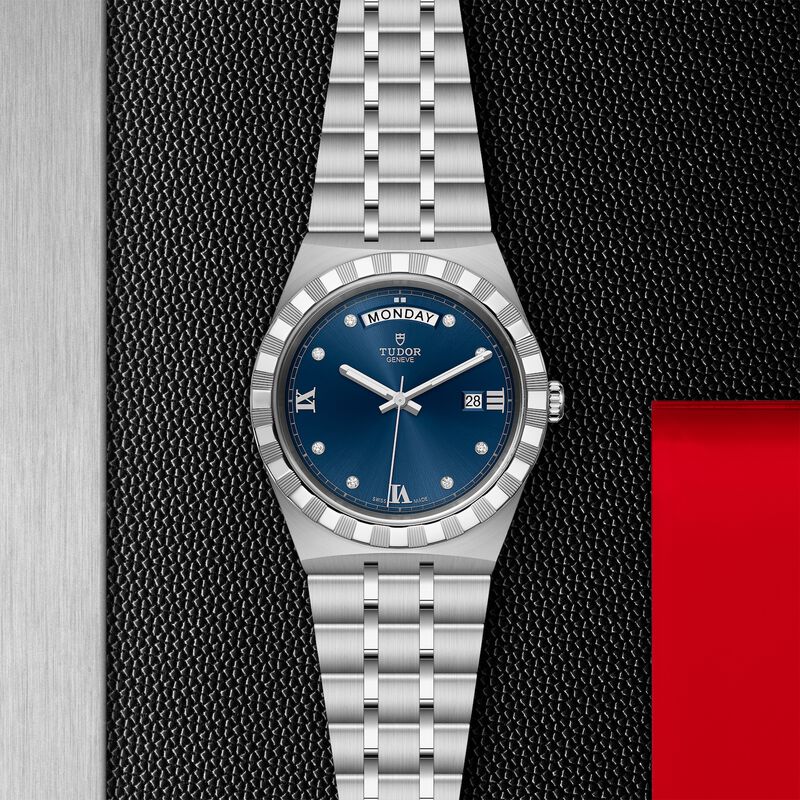 TUDOR Royal Watch Steel Case Blue Dial Steel Bracelet, 41mm image number 2