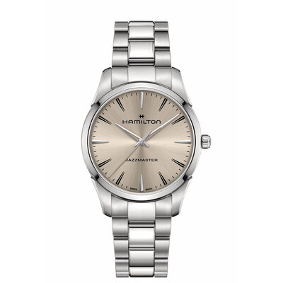 Hamilton Jazzmaster Quartz Beige Dial Watch, 40mm