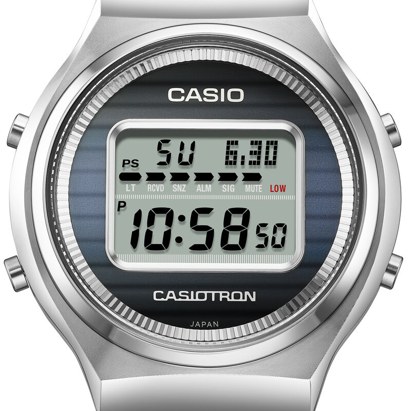 CASIO Casiotron TRN50-2A 50th Anniversary Black Dial Watch, 39mm image number 3