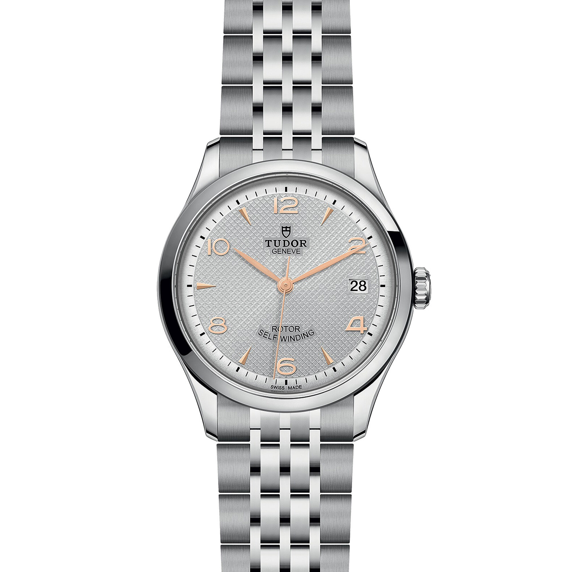 TUDOR 1926 Watch Silver Dial, 36mm M91450-0001 Silver Tone