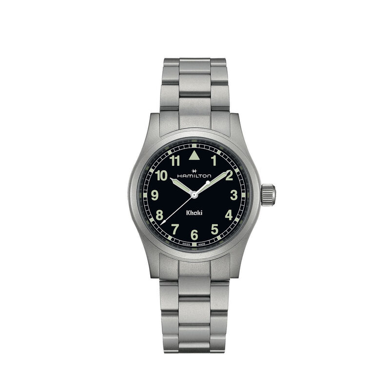 Hamilton Khaki Field Quartz Watch Black Dial, 38mm image number 0