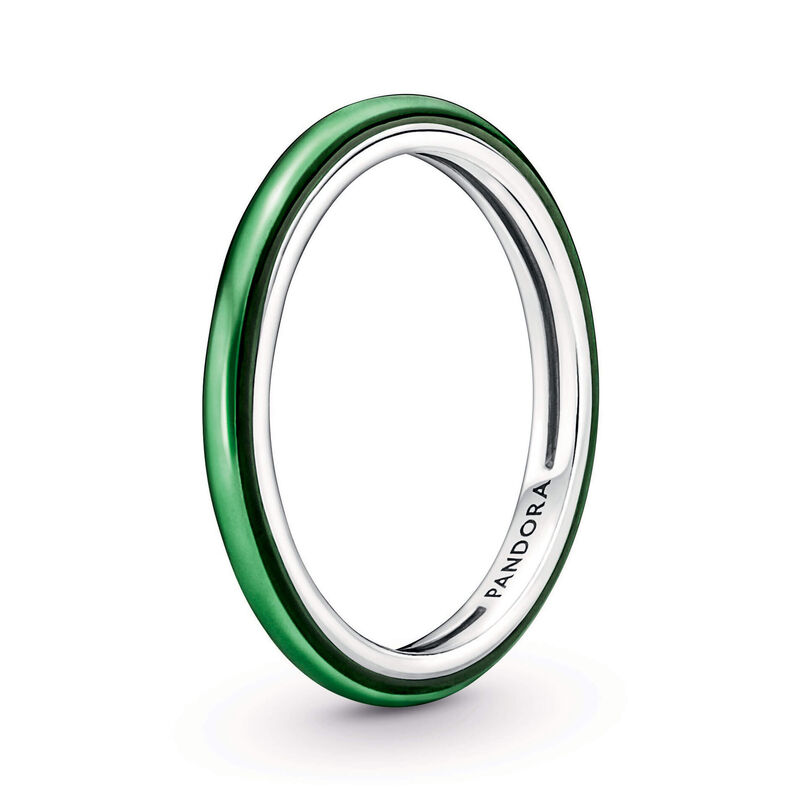 Pandora ME Laser Green Enamel Ring image number 0
