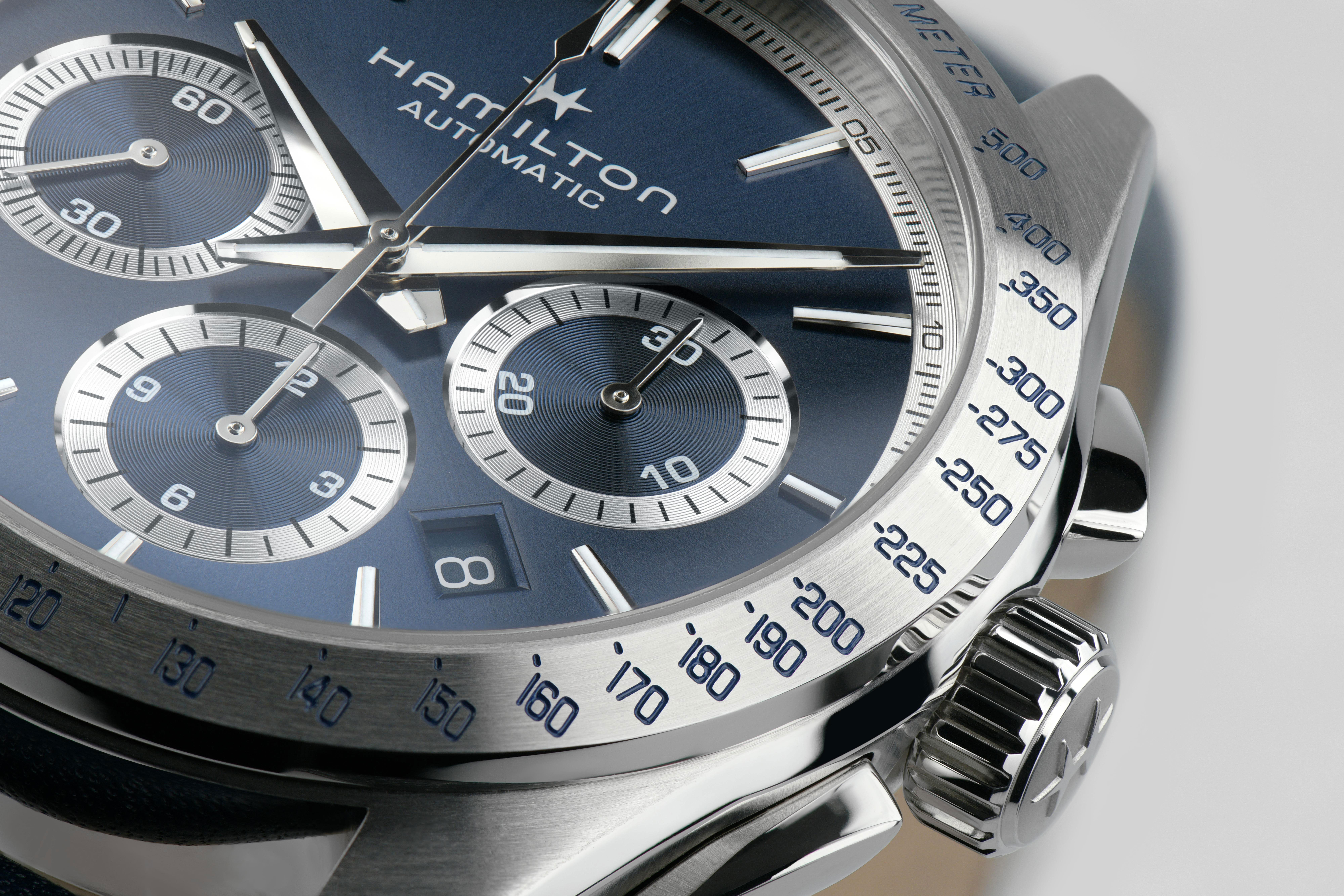 Hamilton Jazzmaster Performer Auto Chrono Blue Dial Watch, 42mm
