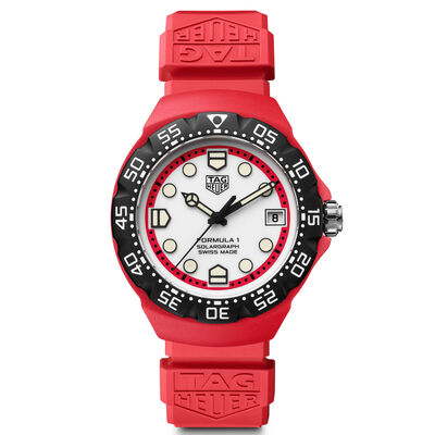 TAG Heuer Formula 1 Solargraph White Dial Watch, 38mm