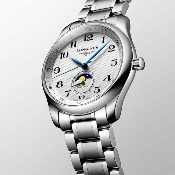 Longines Master Collection Watch Silver Dial Steel Bracelet, 40mm