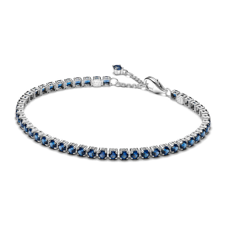 Pandora Sparkling Blue Tennis Bracelet image number 0