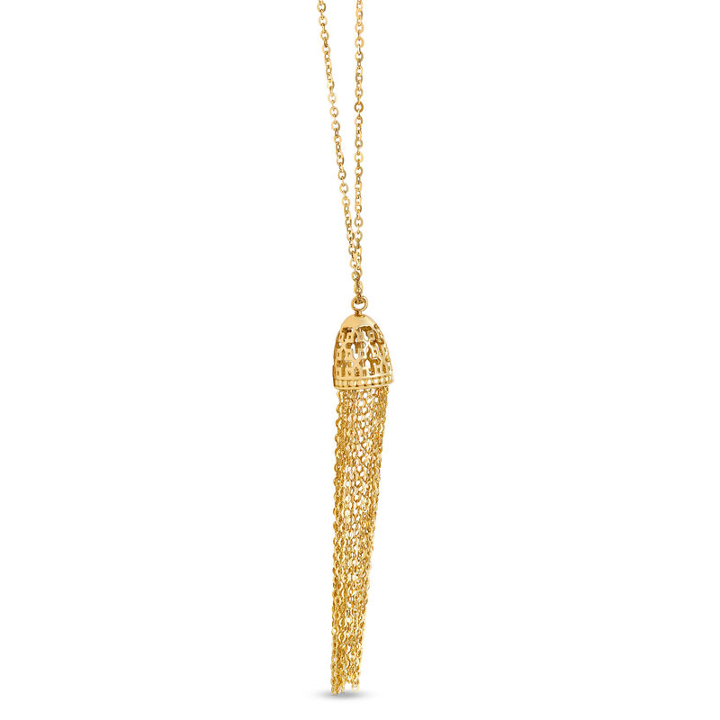 Tassel Pendant, 14K Yellow Gold image number 1