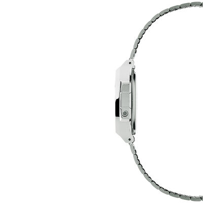Casio Vintage Gray Dial Watch, 38.6mm x 36.3mm